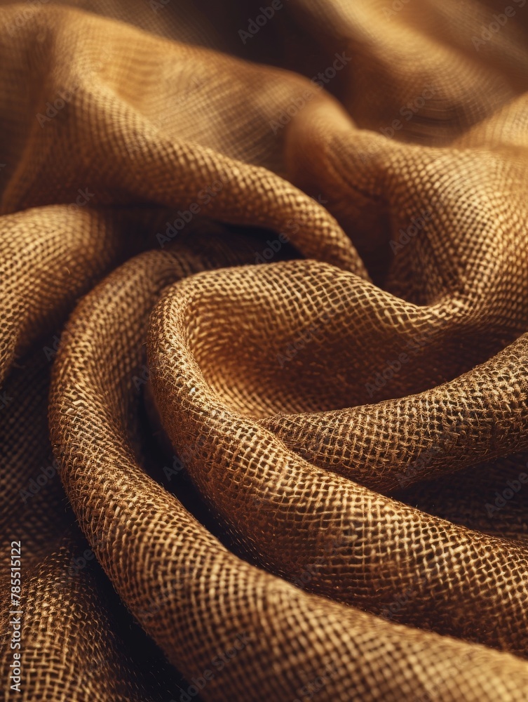Close-up view of brown fabric Close-up view of brown fabric
