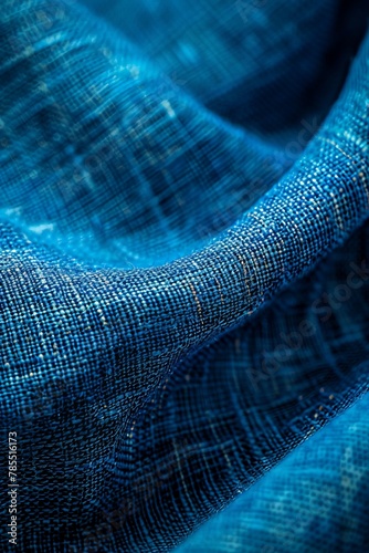 Close up of blue cloth