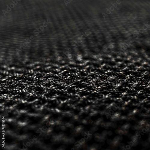 Close up view of black fabric photo