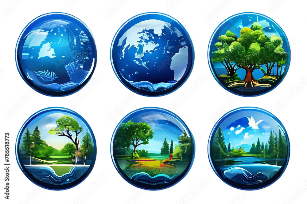 earth day logos transparent background