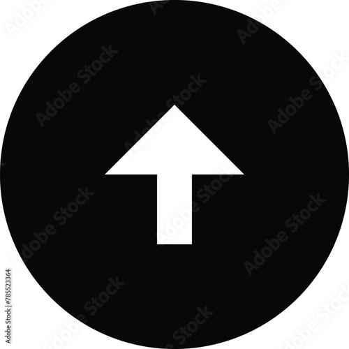 Play up arrow button flat vector icon isolated on a white background. Youtube icon. mx player icon