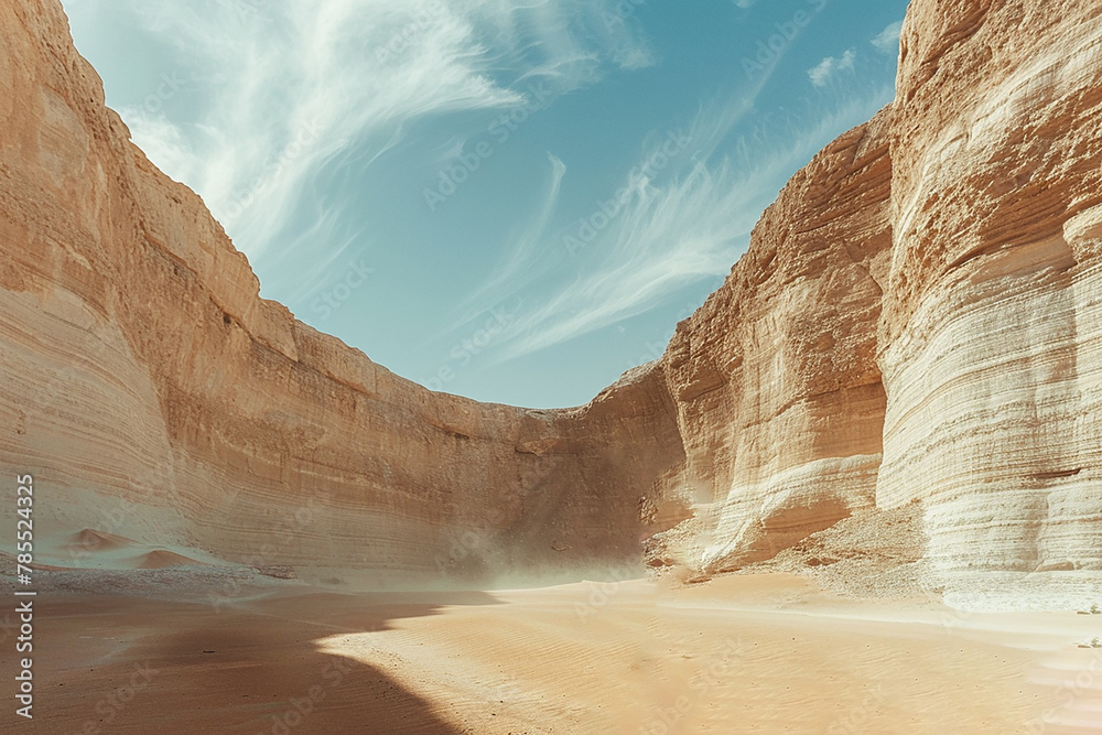 A canyon is a deep, narrow valley with steep sides. Canyons are