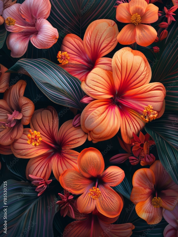 A bunch of flowers placed on a table