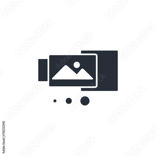 galery icon. vector.Editable stroke.linear style sign for use web design,logo.Symbol illustration. photo