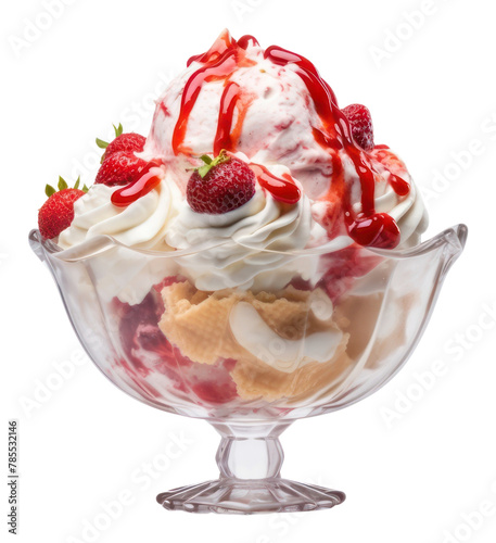 PNG Dessert sundae gelato cream