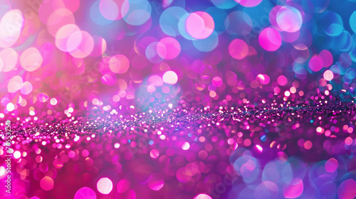 bokeh lights background with multi colors with motion blur ,Abstract blue, purple, gold and pink glitter lights background