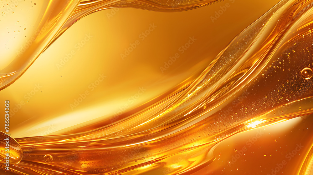 abstract background golden machine grease, lubrication amber ...