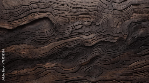 Heat-Treated Burnt Wood Background photo