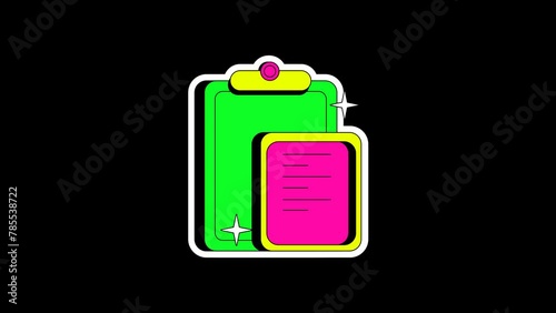 copy clipboard animated with Alpha Channel (transparent) (ID: 785538722)