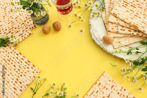 Pesah celebration concept (jewish Passover holiday) © tomertu