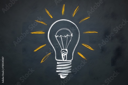 Innovative light bulb concept illuminating growth and creativity in a competitive business landscape