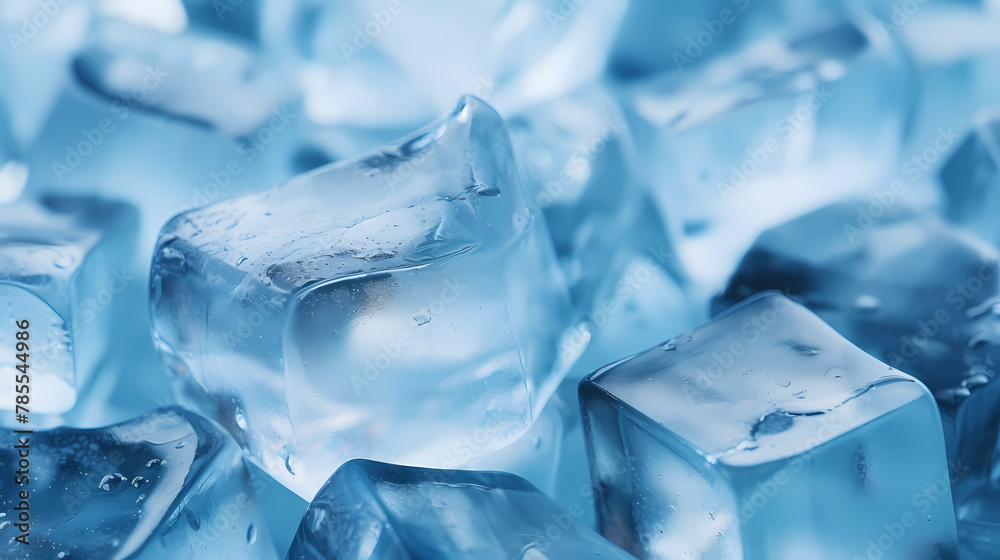 Obraz premium Cool and refreshing ice cubes