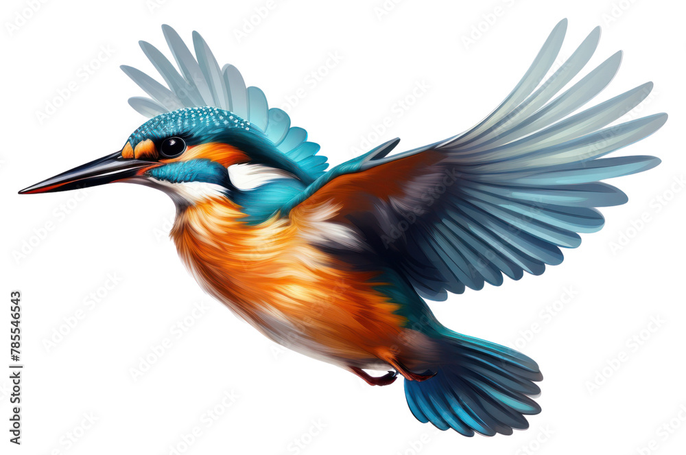 Obraz premium PNG Kingfisher animal flying bird