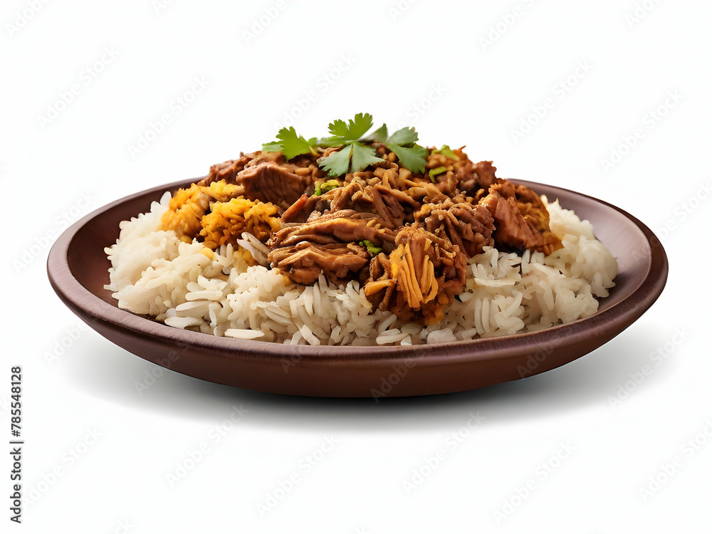 rice with chicken and rice. fried, meat, vegetable, curry, lunch,Ai generated rice with chicken and rice. fried, meat, vegetable, curry, lunch,Ai generated