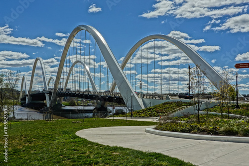 The Frederick Douglass Bridge in Washington, DC photo