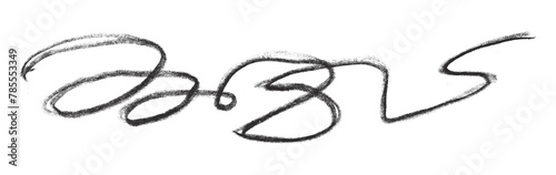 black pencil strokes isolated on transparent background