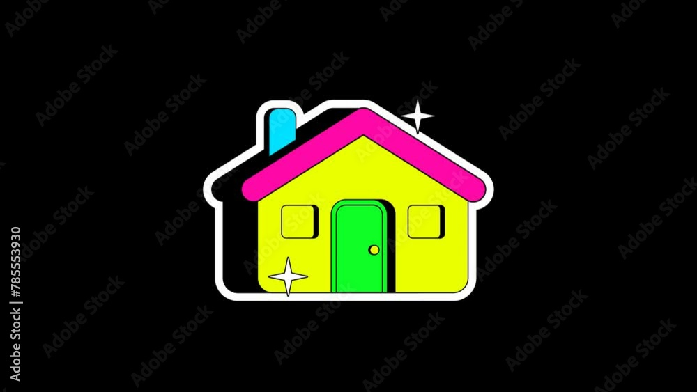 house animated with Alpha Channel (transparent) house animated with Alpha Channel (transparent)