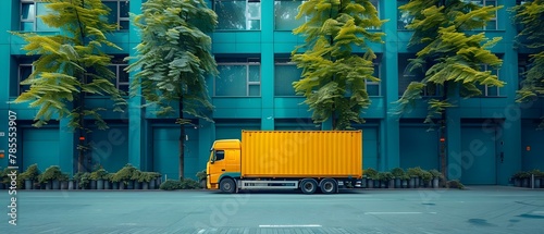 Urban Delivery: The Art of Modern Logistics. Concept Urban Logistics, Last-Mile Delivery, Supply Chain Optimization, Modern Transportation, City Distribution
