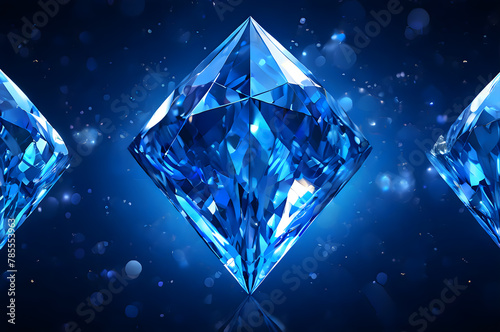 blue  diamond pattern abastract  and elegant background design, Modern geometric design, Stylish graphic art, Shiny texture, Premium elegant artwork. © MDASRAFUL