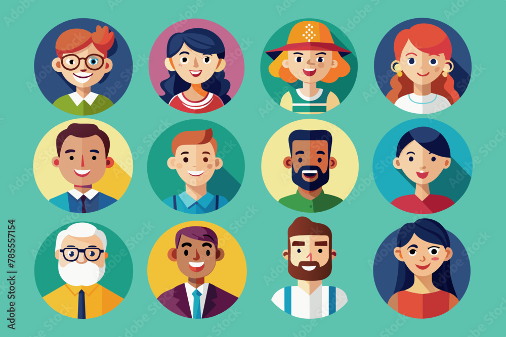 people icon collection Vector Illustration people icon collection Vector Illustration