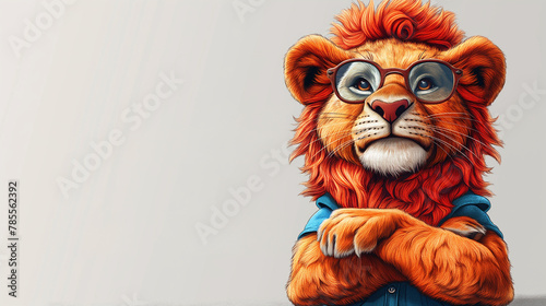 cartoon  lion