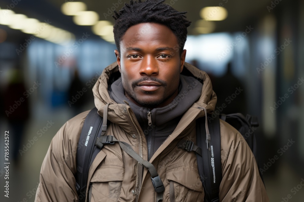 A high quality image depicting a confident young black teacher with arms crossed, standing in a classroom full of engaged students, looking directly at the camera. A high quality image depicting a confident young black teacher with arms crossed, standing in a classroom full of engaged students, looking directly at the camera.