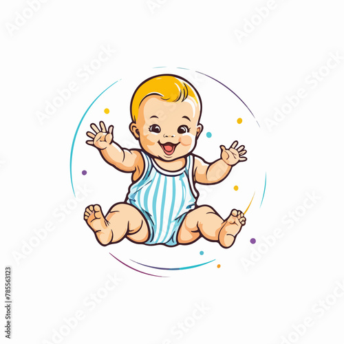Smiling Baby Illustration