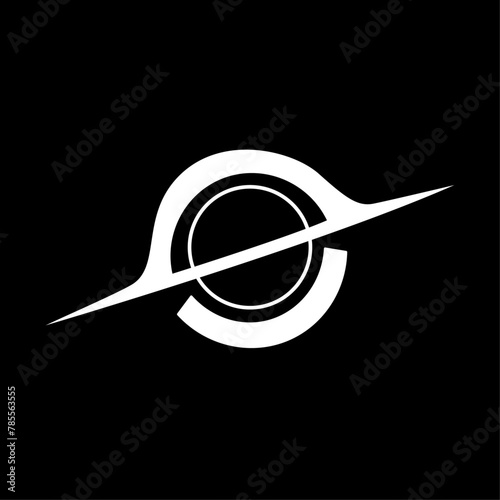 universe black hole vector icon