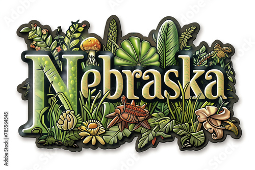 Sign Displaying Nebraska photo