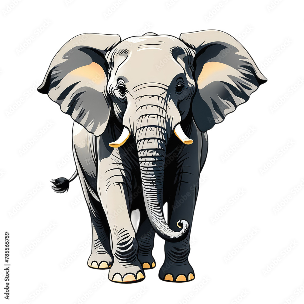elephant flat illustration