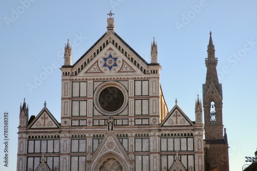 Parte superiore della Basilica di Santa Croce in Firenze .