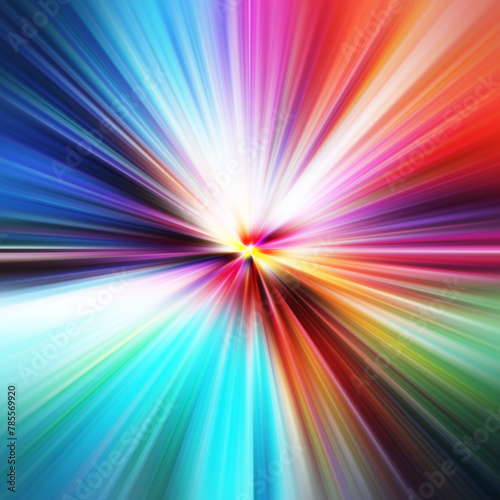 Colorful zoom motion effect. Abstract background. Color lines. Colored texture backdrop and banner. Multi color gradient pattern and textured wallpaper.