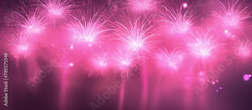 abstract pink fireworks background