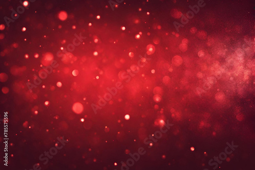 Red bokeh , a normal simple grainy noise grungy empty space or spray texture , a rough abstract retro vibe shine bright light and glow background template color gradient