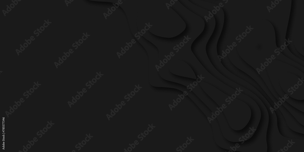 Black curve paper layered abstract background. vector illustration Black curve paper layered abstract background. vector illustration