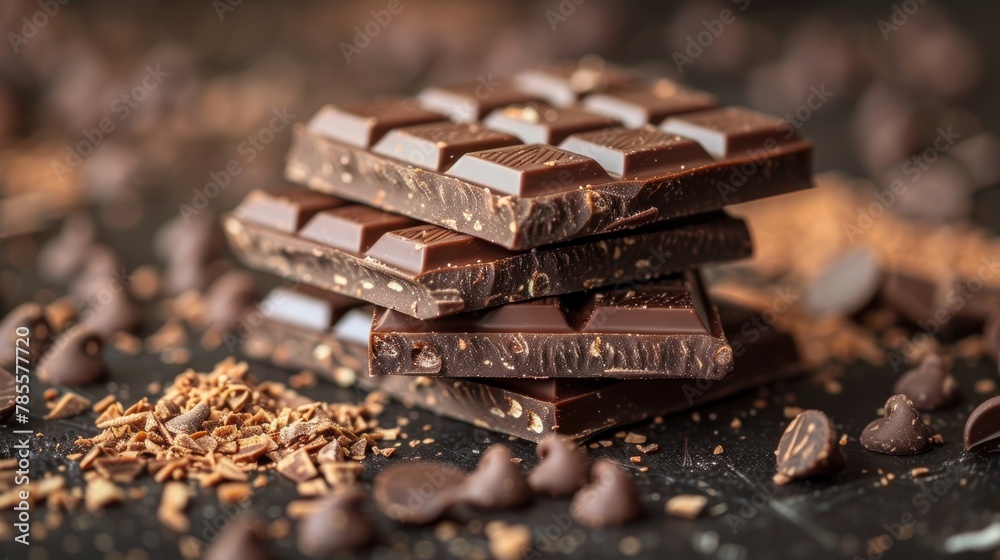 Artistic Interpretation of Dark Chocolate in Human Form Generative AI Artistic Interpretation of Dark Chocolate in Human Form Generative AI