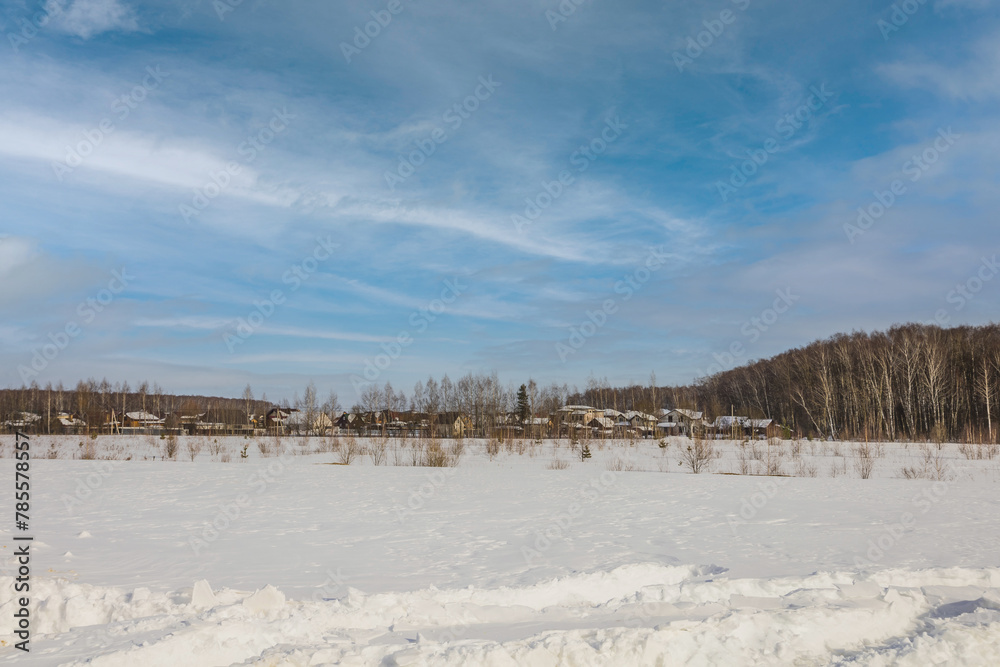 winter nature in the Russian countryside winter nature in the Russian countryside