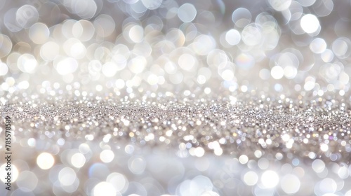 shimmering white glitter background with defocused sparkles festive decoration abstract
