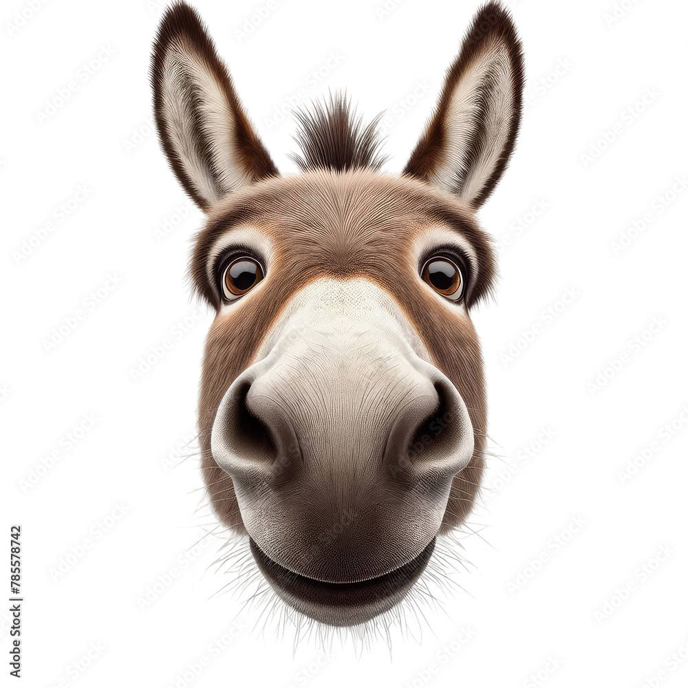 Obraz premium Isolated Cute Funny Animal on a Clear PNG Canvas, Generative AI