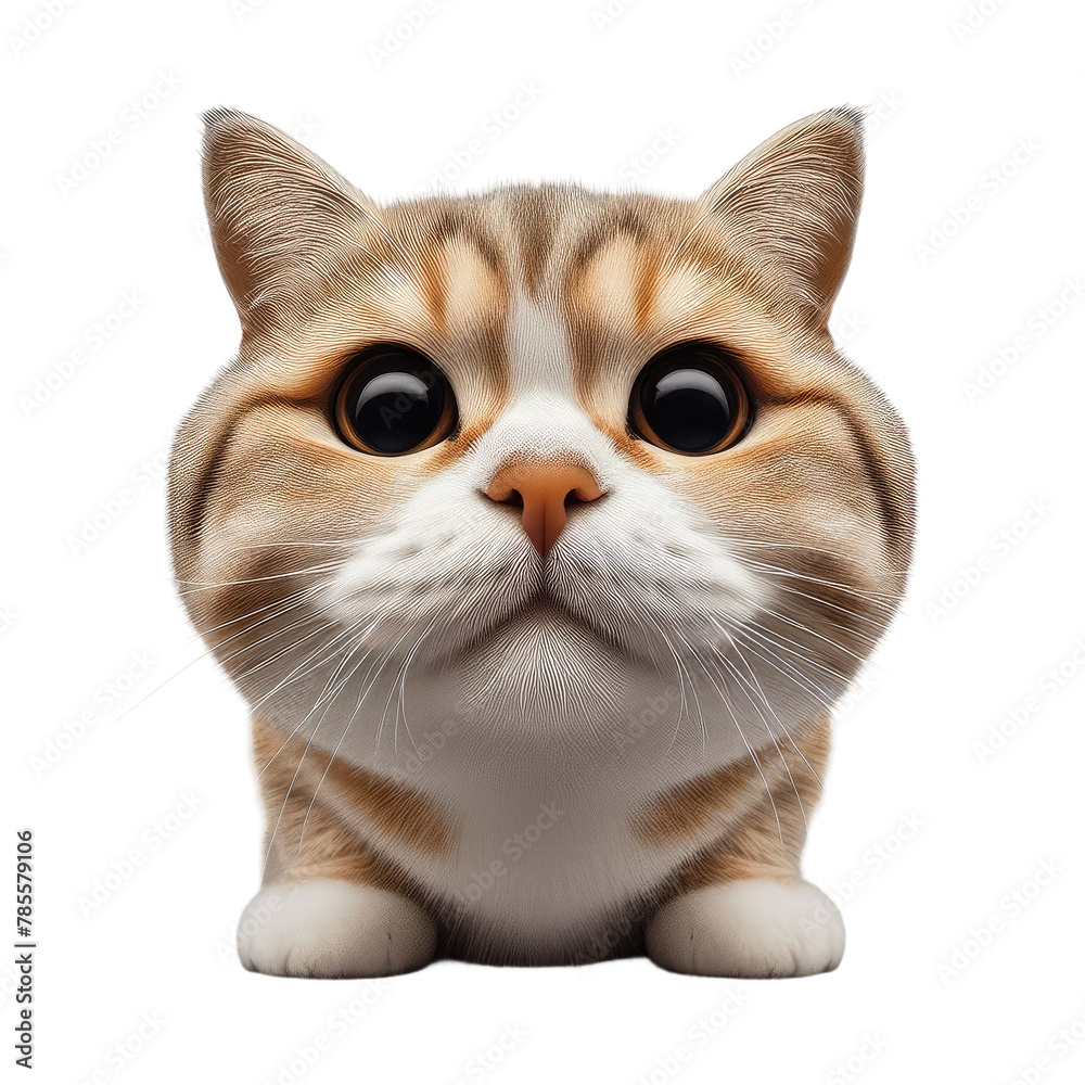Isolated Cute Funny Animal on a Clear PNG Canvas, Generative AI Isolated Cute Funny Animal on a Clear PNG Canvas, Generative AI