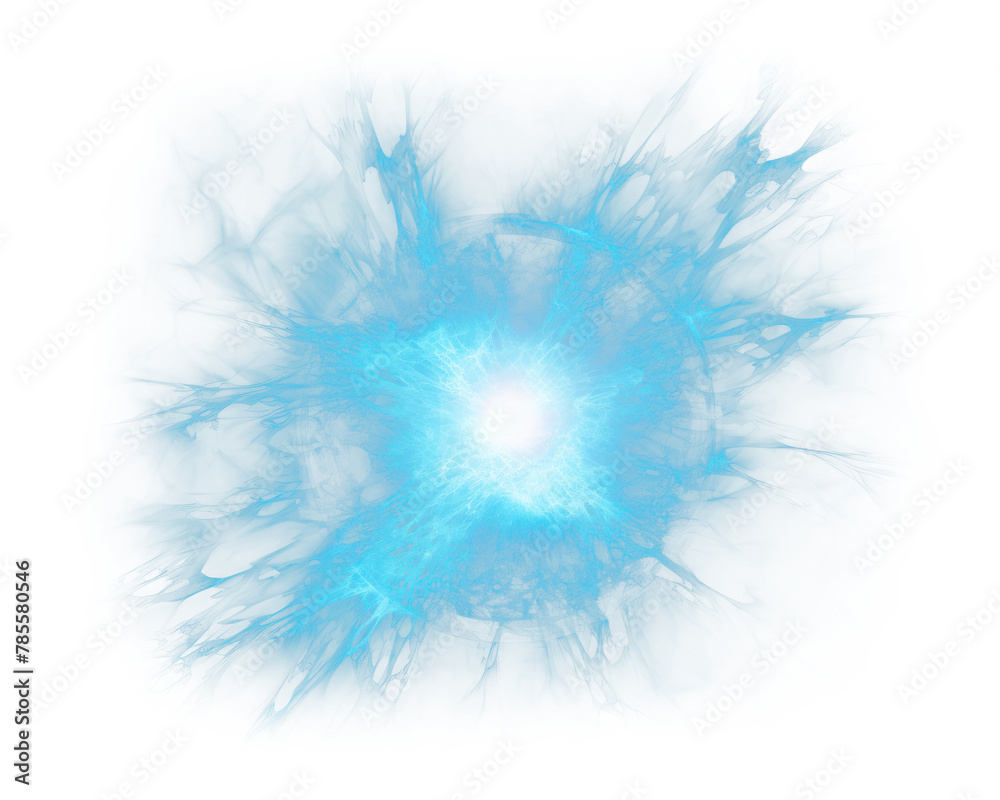 Obraz premium Blue light effect png, transparent background