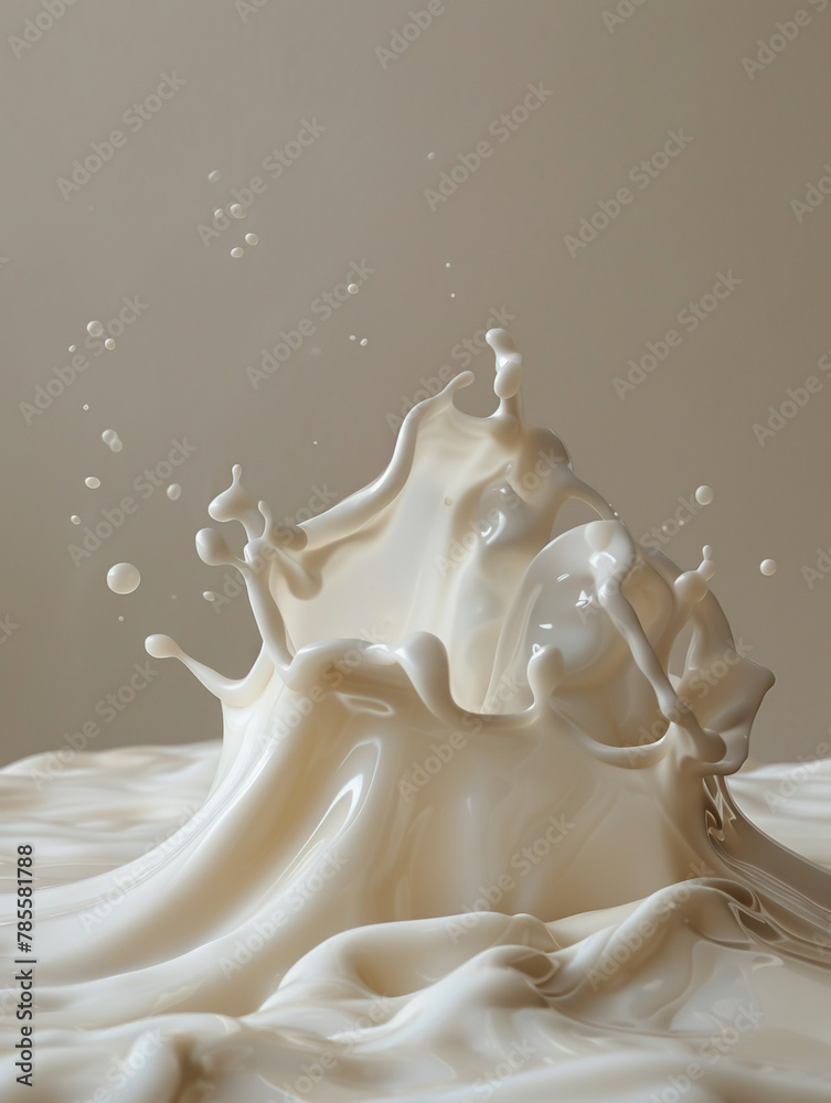 Against a backdrop of simplicity the essential dance of milk and bone plays out the flow of calcium visualized as a serene lifegiving force. Generative ai. Against a backdrop of simplicity the essential dance of milk and bone plays out the flow of calcium visualized as a serene lifegiving force. Generative ai.