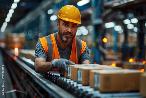 Inspectors examine goods for quality and accuracy, ensuring that products meet specifications before they are sent out for distributiot to delivering merchandise to customers