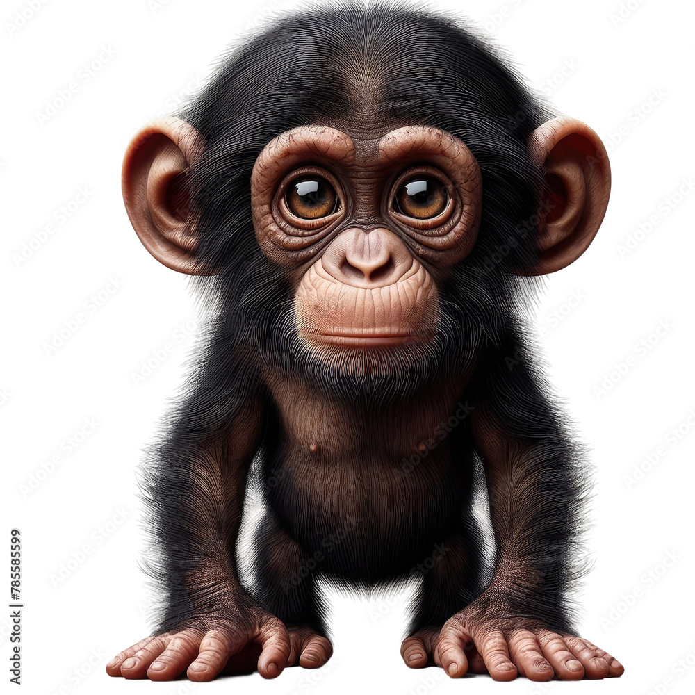 Isolated Cute Funny Animal on a Clear PNG Canvas, Generative AI Isolated Cute Funny Animal on a Clear PNG Canvas, Generative AI