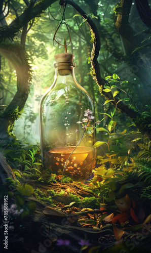 Potion Brewing in Enchanted Forest