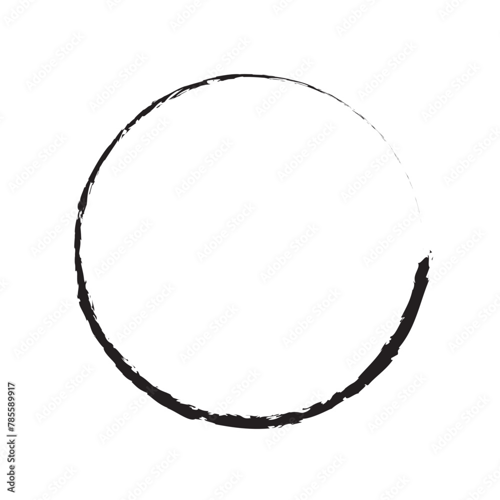 vector brush strokes circles of paint on white background. eps10 vector brush strokes circles of paint on white background. eps10