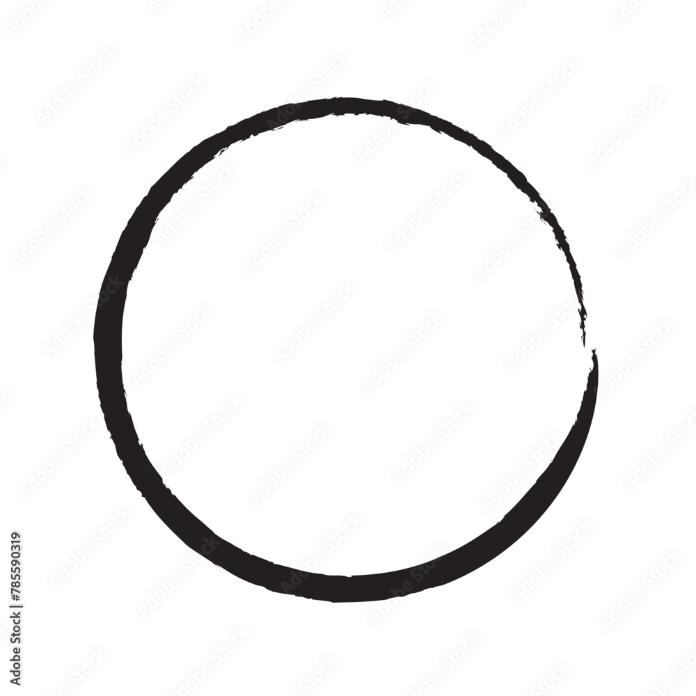 vector brush strokes circles of paint on white background. eps10 vector brush strokes circles of paint on white background. eps10
