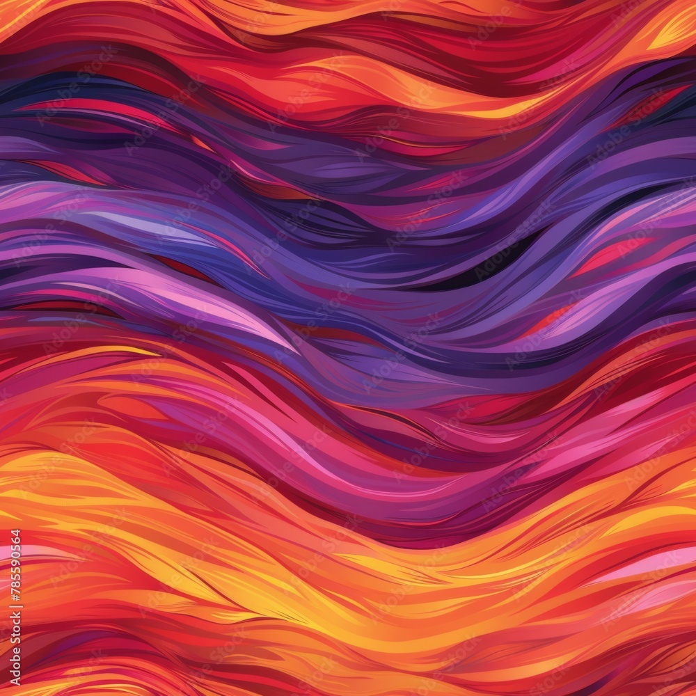 Vibrant Abstract Wave Pattern Background in Vivid Colors