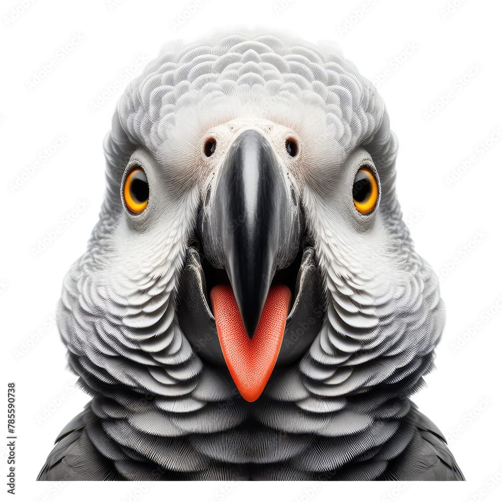 Fototapeta premium Isolated Cute Funny Animal on a Clear PNG Canvas, Generative AI