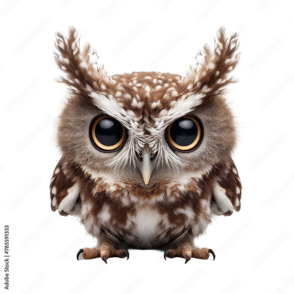 Naklejka premium Isolated Cute Funny Animal on a Clear PNG Canvas, Generative AI